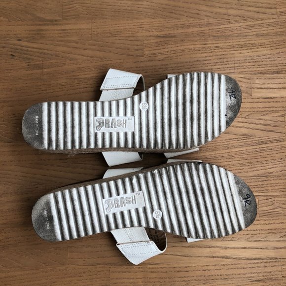 Brash Payless White Skyline Horizon Wedge Sandals Size 8 | Women's Sandals - Picture 6 of 6